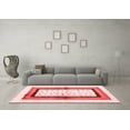 thumbnail image 3 of Ahgly Company Indoor Square Abstract Red Contemporary Area Rugs, 5' Square, 3 of 4