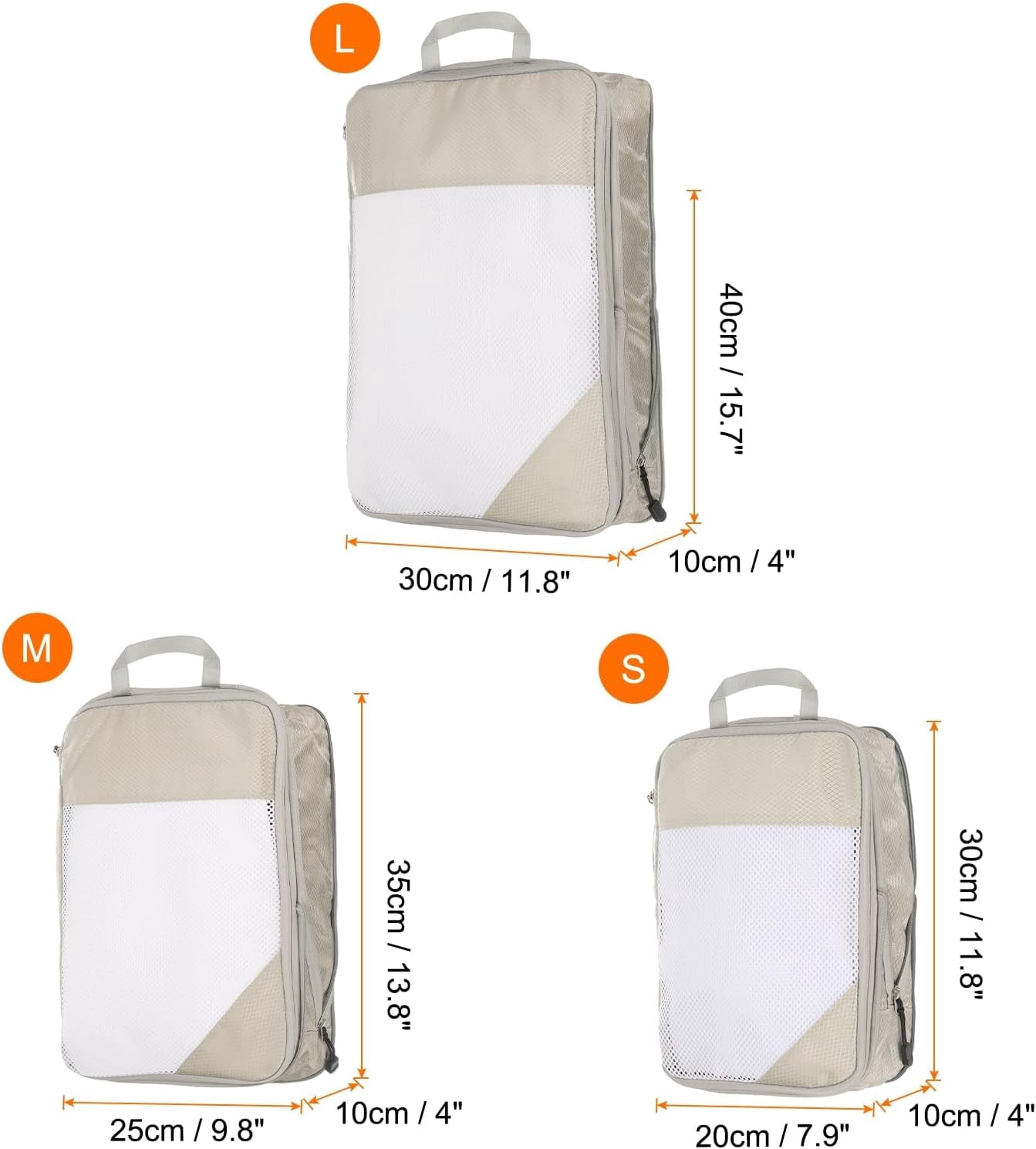 XiHAMA 3pcs Compression Packing Cube for Suitcases Lightweight Luggage Organizers Bag Travel Essentials Compression Bags for Carry on Suitcases