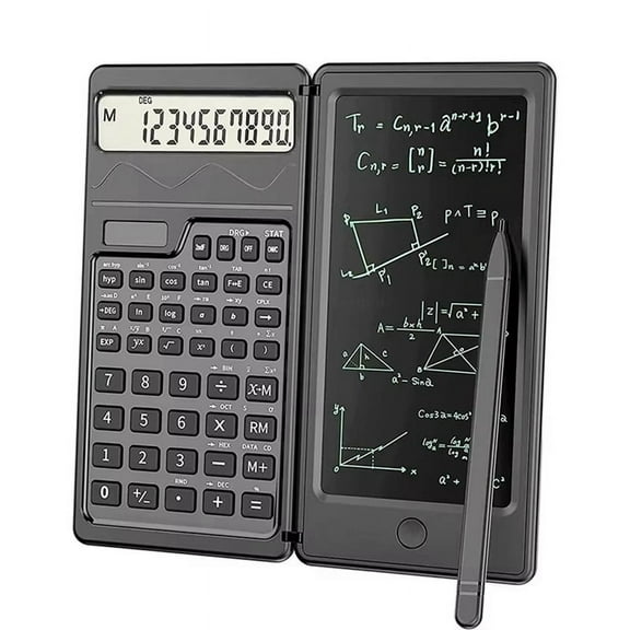 Solar Scientific Calculator with LCD Notepad Functions Professional Portable Foldable Calculator for Students