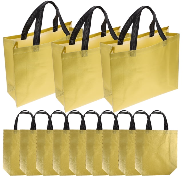 12 bolsas de fiesta reutilizables, bolsas de regalo para fiestas, bolsas de mano con asa