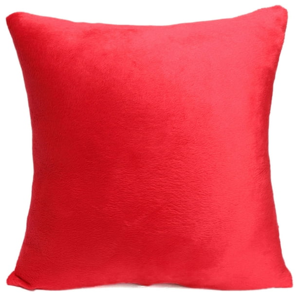 Solid Color Decorative Throw Pillow Case Cushion Cover 18x18 inch