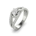 thumbnail image 2 of 3/4ctw Diamond Halo Engagement Ring in 10k  White Gold, 2 of 2