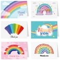thumbnail image 1 of 6Pcs Teacher Thank You Card Teacher's Day Greeting Cards Foldable Blessing Cards, 1 of 8