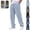 Black, variant on Mfakffe Baggy Jeans for Men Wide Leg Drawstring Elastic Waist Denim Pants Hip Hop Streetwear Casual Summer Jeans with Pockets