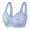 Blue, variant on Bigersell Women Bras Clearance T Shirt Bras for Women Sport Bra Style B3801 V-Neck Lightly Lined Bras Front Button Bra Closure Juniors Plus Size Cotton Sports Bras for Women Beige L