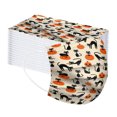 thumbnail image 1 of Máscara facial impresa desechable de Halloween con 3 capas de máscara de calabaza de tela fundida Spunlace para niños adultos estilo 1 (niños 14.5 * 9 cm) JAMW Sencillez, 1 of 5