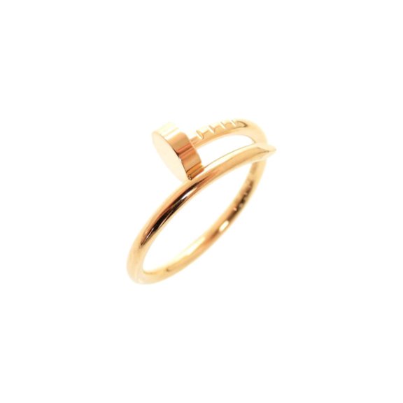 Pre-Owned Cartier Juste un Clou Small #52 18KPG 750PG Pink Gold Ring Jewelry...