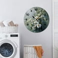 thumbnail image 7 of ZXCXRQFa Floral Farmhouse Wall Clock Non Ticking Silent Kitchen Clock Round Battery Operated Clocks 10 inch for Living Room Bedroom Decor, 7 of 7