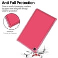 thumbnail image 2 of Decase Case for Samsung Galaxy Tab A9+ 11", Slim Fit Soft TPU Translucent Hybrid Bumper Shell for Galaxy Tab A9+/A9 Plus,Shockproof Hard Tablet Cover,Red, 2 of 7