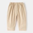 thumbnail image 4 of MEZZALL 2025 Child Solid Color Casual Pants Fashion Children Pants Versatile Infants Dailywear, Khaki, 18-24 Months, 4 of 4