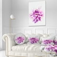 thumbnail image 3 of Designart Beautiful Pink Watercolor Flower - Floral Throw Pillow - 12x20, 3 of 5
