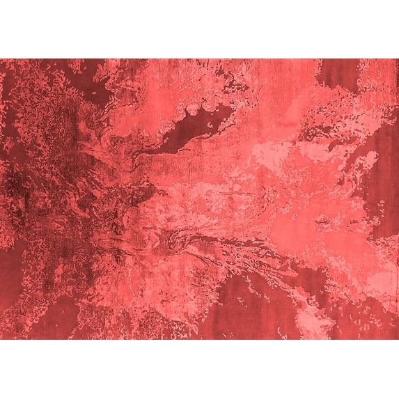 Ahgly Company Indoor Rectangle Oriental Red Industrial Area Rugs, 4' x 6'