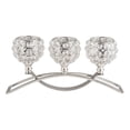 thumbnail image 1 of CUITING Crystal Candle Holder 3 Candelabra  Table Centerpiece Wedding Buffet Table Ornaments   Golden, 1 of 8
