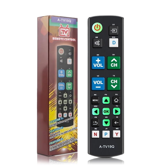 Universal Big Button TV Remote Replacement for All Smart TVs