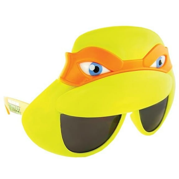 Michaelangelo Teenage Mutant Ninja Turtle Sunstache Glasses Adult Halloween Accessory