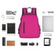 thumbnail image 4 of Disketp Darkmagenta Mochila Ligera e Impermeable, Mochila de Día Resistente para Viajes, Senderismo y Uso Diario para Hombre y Mujer, 4 of 7