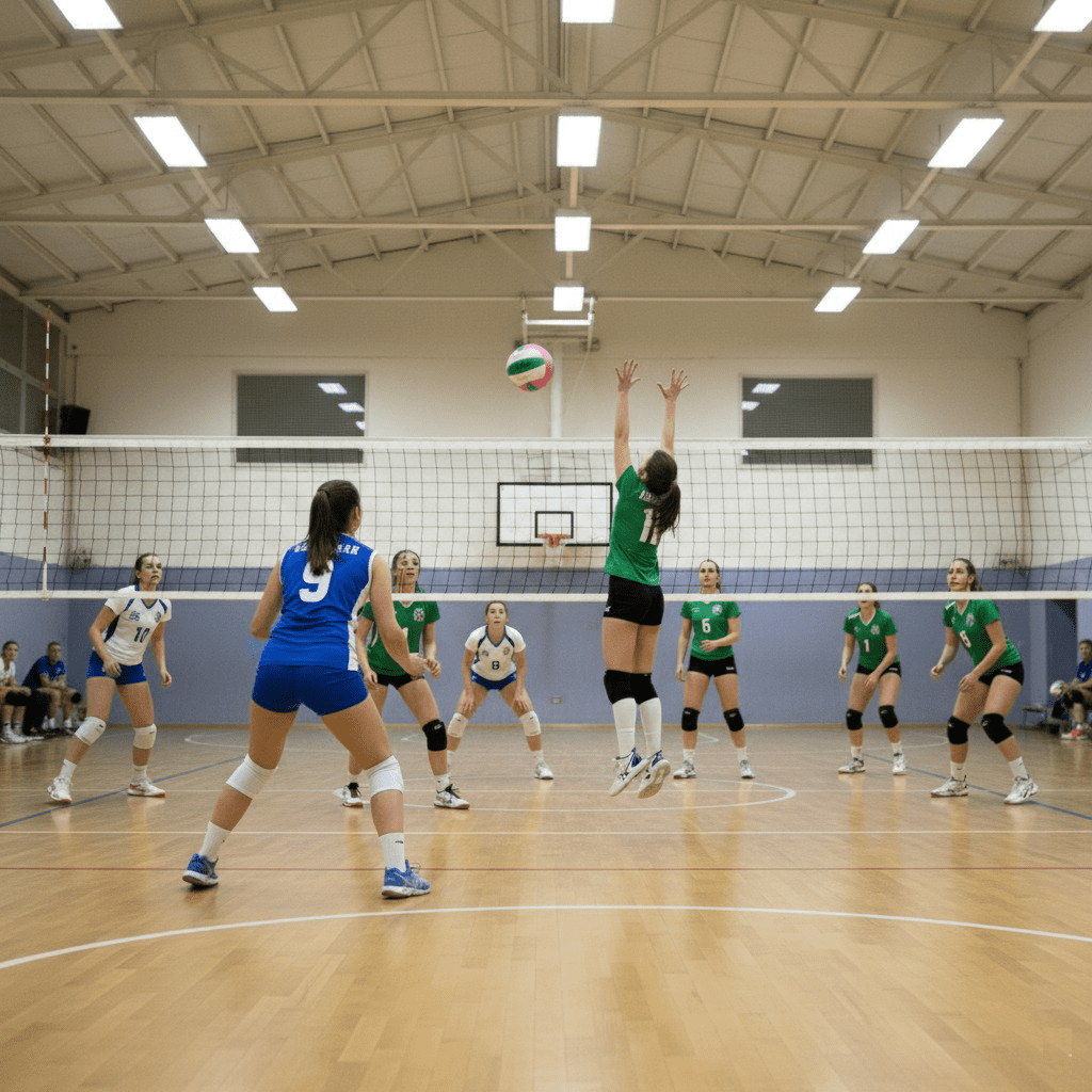 Almos Training Volleyball for Club, Indoor and Outdoor Play, Official Size 5 – Pink Green