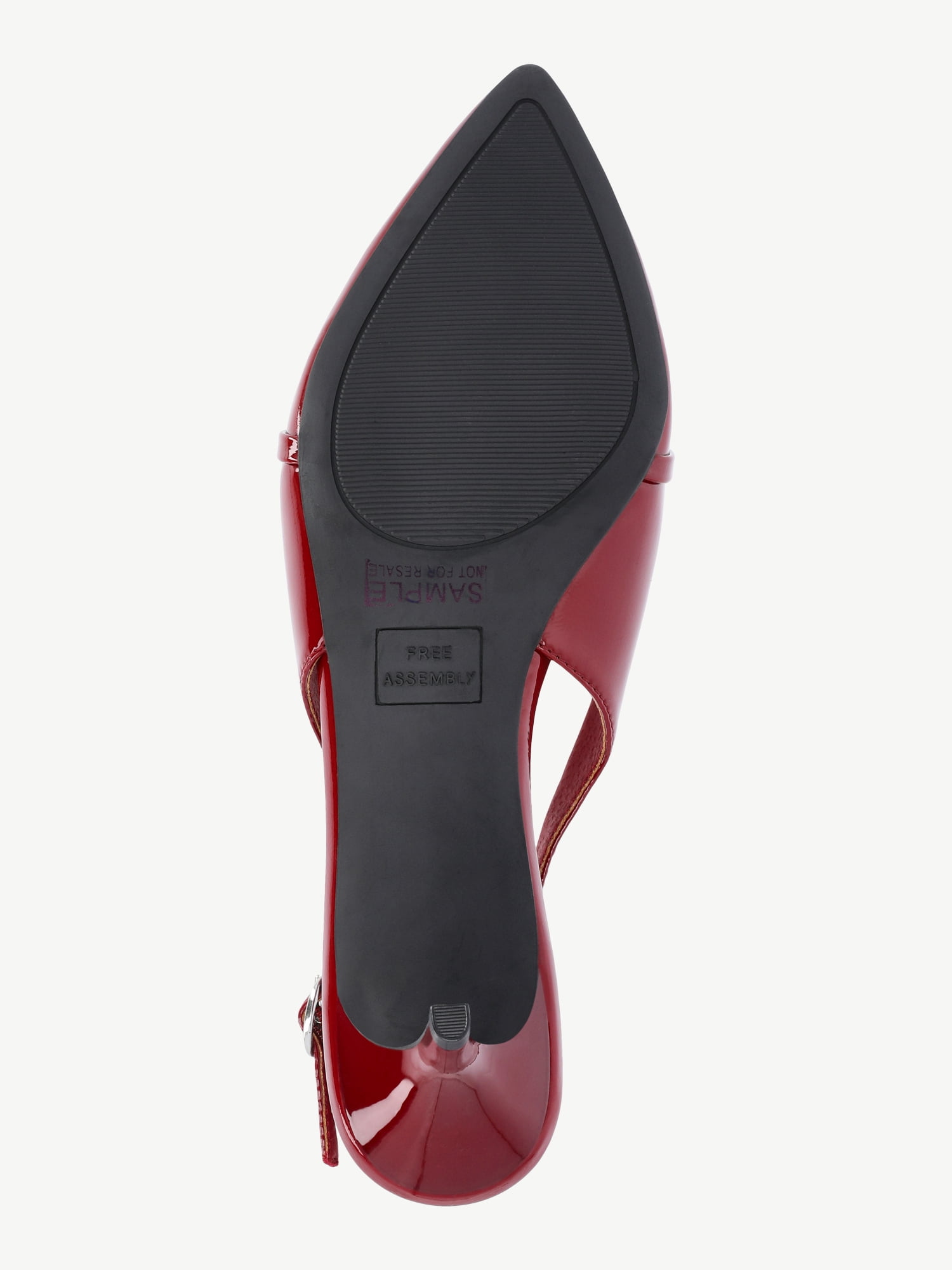Free Assembly Women's Slingback Kitten Heel Shoes with Bow