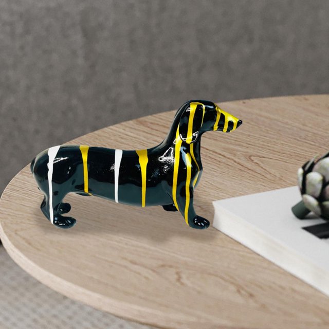 Decoración de estante, arte Animal para perros, decoración de escritorio divertida, estatuilla, estatua, decoración de escritorio para amantes de los Estilo B