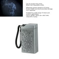 thumbnail image 4 of Portable Aluminum Ashtray With Lid, Mini Embossed Pattern Wide Application For Bar Indoor Outdoor , Suitable For Parties And Social Gatherings, 4 of 8