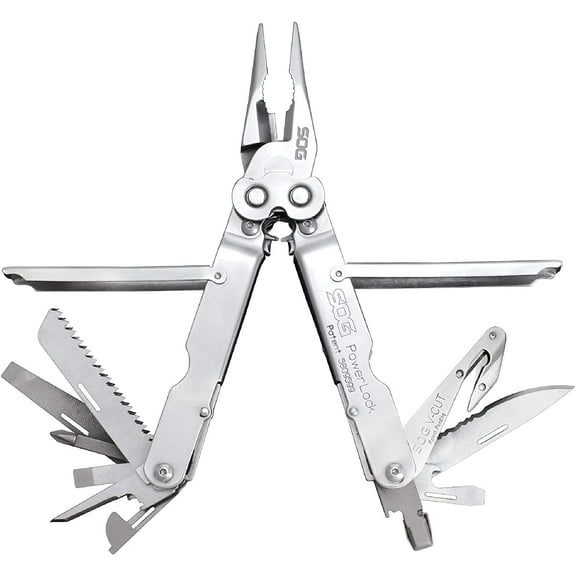 SOG S62N-CP POWERLOCK MULTI-TOOL WITH V-CUTTER (SILVER) CA2