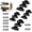 12pcs, variant on Quick Fitting Furniture Joint Bracket with Screws, Stainless Steel Furniture Connectors, 2-in-1 Locking Insert Shelf Brackets, for Beds, Tables, Shelves, Wardrobes (4pcs)