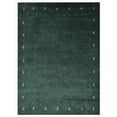 thumbnail image 3 of Rugsotic Carpets Handmade Rugs Hand Knotted Loom Rectangle 8'x10' Green Silk for Indoor Use, 3 of 5