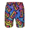 thumbnail image 3 of Logiee Vintage Audio Cassettes Print Mens Swim Trunks Quick Dry Board Shorts,Breathable Hawaii Beach Shorts Swimwear Bathing Suits-Medium, 3 of 6