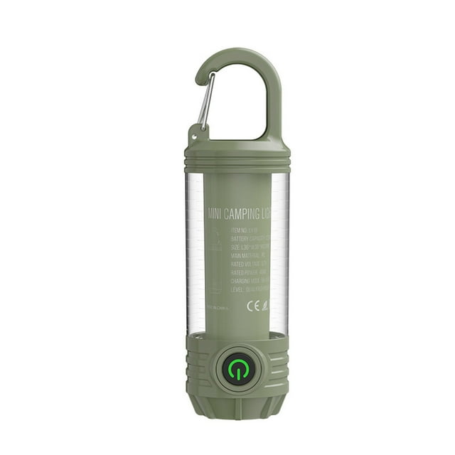 Lampe de Camping Portable pour l'Extérieur, Lampe de Poche à Lumière Puissante, Rétro, Lumière d'Ambiance à Trois Couleurs, Charge USB‐C, Deux Réglages de Luminosité avec Crochet