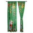 thumbnail image 1 of Panel de cortina transparente navideño Matsuzay de poliéster suave y elegante 132*241 verde, 1 of 1