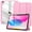 Flowers Pink, variant on TiMOVO Case for iPad (A16) 11th Generation 11 Inch 2025, iPad 10th Generation Case 10.9 Inch 2022 with Pencil Holder,Slim Protective Cover with Clear Back Shell,Auto Wake/Sleep, Abyss Blue