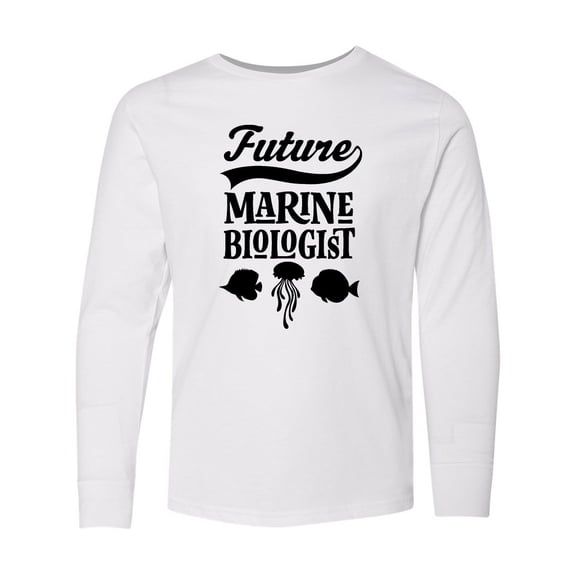 Inktastic Future Marine Biologist Childs Long Sleeve Youth T-Shirt
