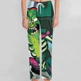 thumbnail image 5 of Rick And Morty Pajamas Pants 3D Printing Wide Leg PJ Pant Loungewear Casual Comfy Sleepwear Lounge Pants for Men Women3XL, 5 of 9