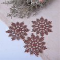 thumbnail image 2 of Copo De Nieve Con Purpurina Navideña, Adornos Colgantes De Copo De Nieve Brillantes Para Decoración Navideña De Ventanas De Árboles De Navidad, Manualidades, Bodas Y Adornos, 24 Pi, 2 of 4