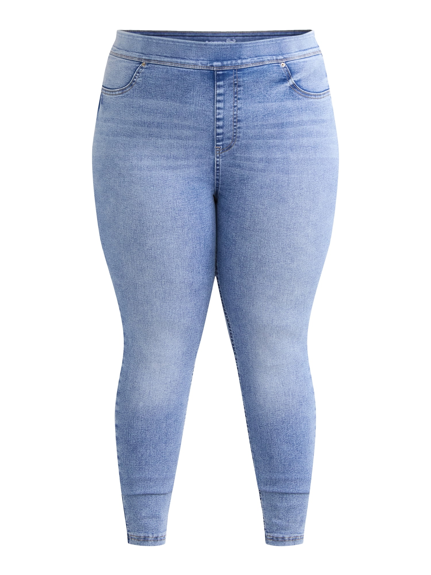 Terra & Sky Women's Plus Size High Rise Skinny Jeggings, Sizes 0X-4X