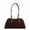Coffee, variant on Cowhide Large Capacity Underarm Ladies Bag Brown Women's Fashion Commuter Bowling Frosted Shoulder Bag Coffe Red