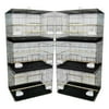 Ymlgroup Lot of 6 Small Breeding Cages, Black