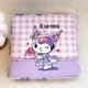 thumbnail image 1 of Cojín de asiento cuadrado de espuma viscoelástica Kuromi My Melody Cinnamoroll, cojín para sentarse, silla de estilo japonés, cojín grueso lavable, 1 of 5