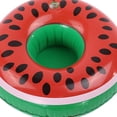 thumbnail image 2 of Portavasos flotante, flotador inflable, bandeja para bebidas de cerveza, regalo de PVC (sandía), 2 of 3