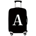 thumbnail image 1 of Housse de Valise Housse de Bagage Housse de Protection Valise Anti-Poussière Résistante à l'Usure Série Lettres Blanches Étui de Protection Accessoires de Voyage 8White A m, 1 of 6