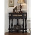 thumbnail image 2 of Coast To Coast One Drawer Corner Table With Black And Beige Finish 50707, 2 of 2