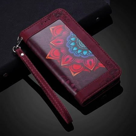 QWZNDZGR Printing Leather Phone Case For Huawei P20 P30 P40 Pro Lite Mate 10 20 30 Pro Lite Y6 Y7 P Smart 2019 Honor 30 S Pro Cover Case
