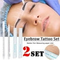 thumbnail image 4 of Walson Eyebrow Tattoo Skin Marker Pen Scribe Tattoo Tool Professional Makeup with Ruler, 4 of 9