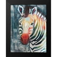 thumbnail image 2 of Popp, Grace 12x14 Black Modern Framed Museum Art Print Titled - Prism Zebra II, 2 of 5