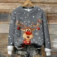 thumbnail image 5 of Festive Print Cozy Crewneck Pullover For – Seasonal Holiday Sweater With Stylish Pattern For Casual Wear, 5 of 5