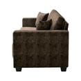thumbnail image 6 of COPIAE 86 Inch Sofa with Extra Deep Seats Oversize,2 Seater Sofa for Living Room, Modern Couch and Sofa, Comfy Armrests and Seats and Backrests, Easy Installation,Chenille Fabric Dark Brown, 6 of 13