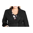 thumbnail image 2 of City Chic Women's Plus Faux Fluff Coat Black Size 18W, 2 of 3