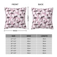 thumbnail image 6 of Wukai Pineapple Flamingo Premium Polyester Fleece Pillow Covers with Hidden Zipper Closure,Luxuriously Soft and Durable-18"x18", 6 of 7