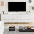 thumbnail image 6 of Danolapsi Fluted Dresser for Bedroom with 3 Drawers, Wooden Chest of Drawers with Metal Handle & Feet, Black Dresser for Living Room, Hallway, Bedroom, 6 of 6