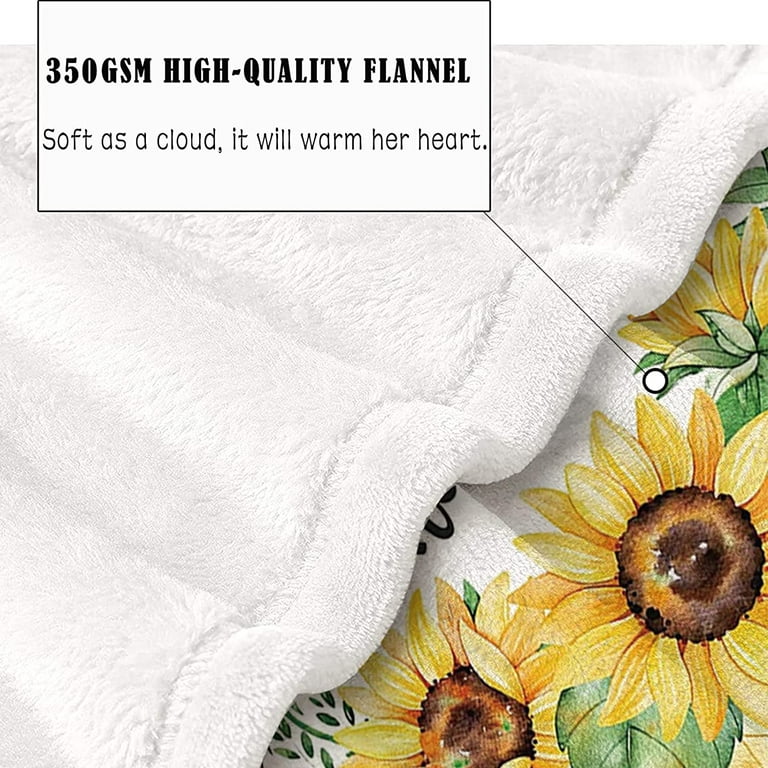 Sunflower Fleece Blanket, Mother's Day Present Ideas, Unique Mothers Day  Gifts, Sunflower Gift - Stunning Gift Store